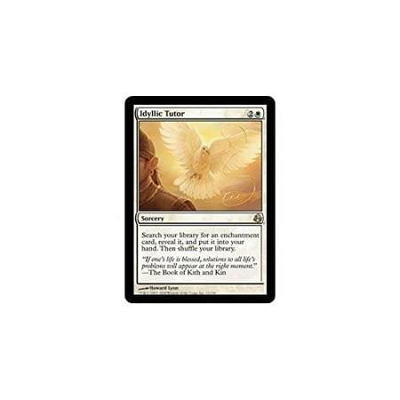 Magic Gathering Singles - - Idyllic Tutor - Morningtide, A single individual card from the Magic: the Gathering (MTG) trading and collectible card game (TCG/CCG). By Magic: the Gathering