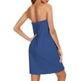 thumbnail image 7 of Clearance Under $10 Nexjvus Bathrobe for Women Cotton Thickened Strapless Robe with Pockets Home Bathing(Quick Dry+Absorbent+Soft) Size S-XXL, 7 of 7