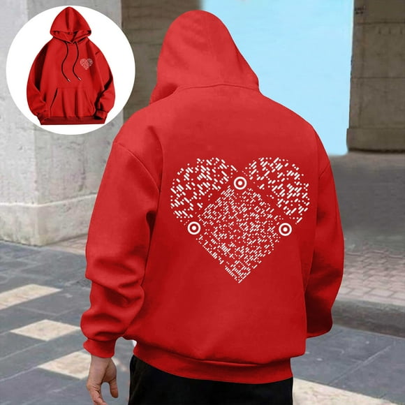 WILLBEST hoodie Couples Winter Fashion Solid Color Printed Hoodie For Men and Women Warm Comfort Coat wolf hoodies for women