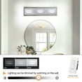 thumbnail image 6 of 20 Inch LED Bathroom Vanity Light, Modern 3-Light Wall Sconce with Rotatable Heads, Dimmable Chrome Finish, 6 of 10