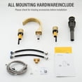 thumbnail image 4 of CASAINC 2 Handle Widespread Bathroom Faucet with Matching Pop Up Drain, Brushed Gold, 4 of 4