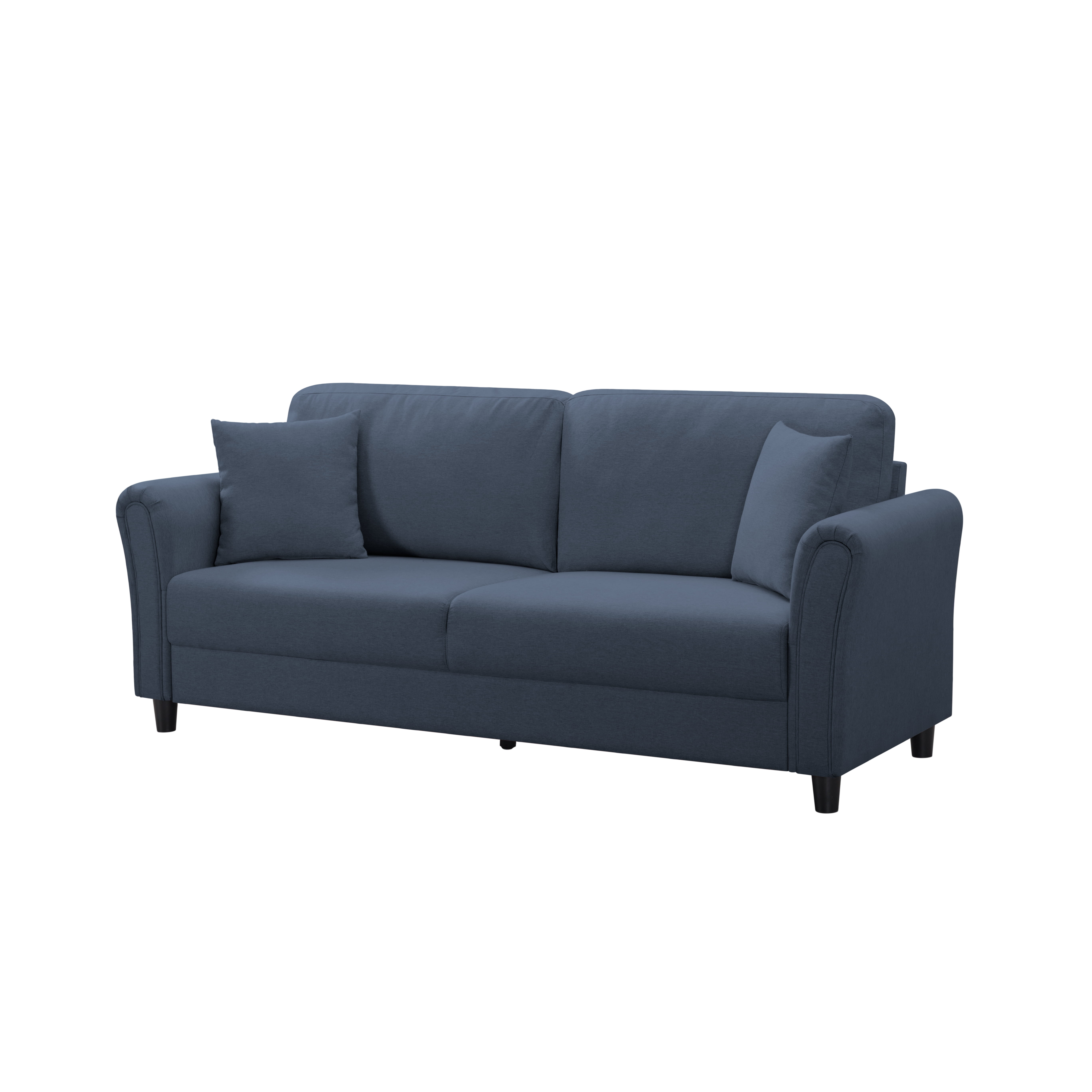 BSHTI 81.5 inch European Style Modern Sofa Couch,Minimalism Couches Sofa for Livingroom(Navy Blue)