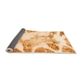 thumbnail image 2 of Ahgly Company Indoor Round Abstract Orange Modern Area Rugs, 7' Round, 2 of 4