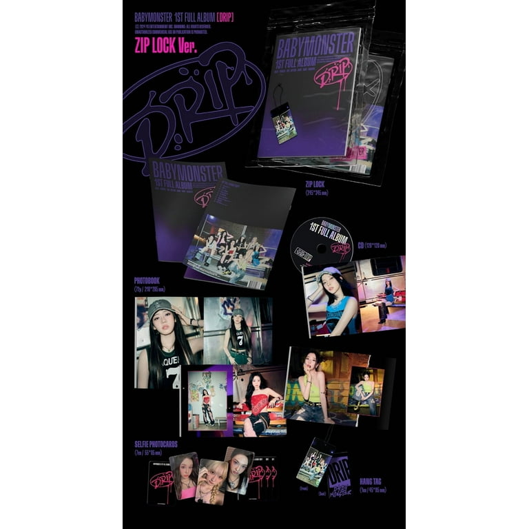 BABYMONSTER - [DRIP] 1st FULL Album ZIP LOCK Version - Walmart.com