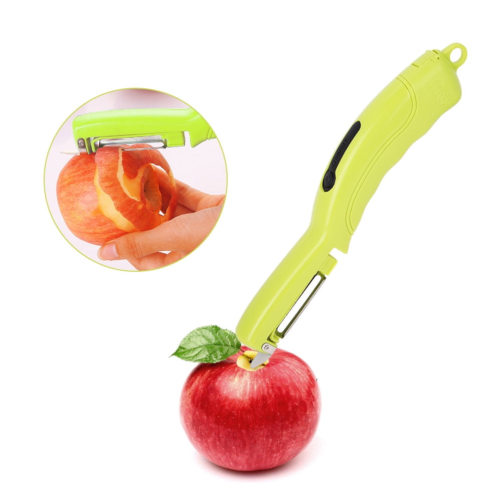 TOPINCN Handheld Electric Fruit Peeler Cutter Stainless Steel Blade