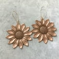 thumbnail image 4 of HOOUN Boho Sunflower Earrings Gold Silver Dangle Retro Jewelry Women Party Wife Gifts-03#Silver Sunflower, 4 of 8