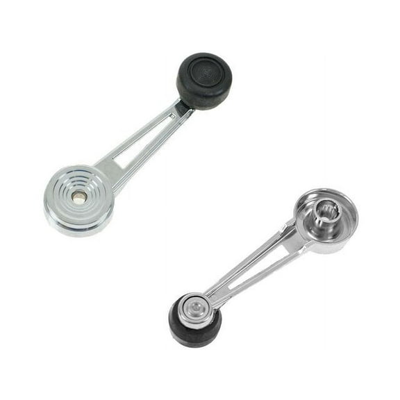 Window Crank Handle Set 2 Piece Set - Compatible with 1973 - 1986 Ford F-250 1974 1975 1976 1977 1978 1979 1980 1981 1982 1983 1984 1985