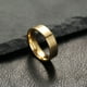 thumbnail image 2 of Anillo de acero inoxidable, joyería, bola interior, exterior, plana, personalidad, anillo de pareja de acero de titanio brillante, nicho femenino, 2 of 5