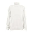 thumbnail image 2 of White Sweaters for Women Solid Casual Long Knitted Sleeve Off The Sweater Womens Shoulder Pullover Sweater Womens Fall Fashion 2025, 2 of 4