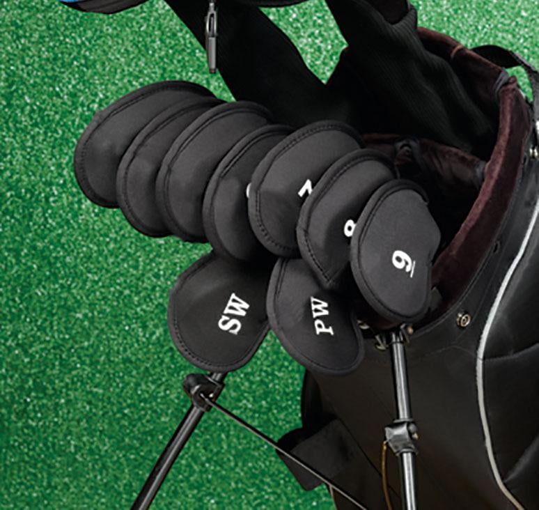 Athletic Works Neoprene Golf Iron Covers, Black