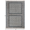 thumbnail image 3 of Casavani Flat Woven Cotton Bohemian Carpet, Brown 4x10 feet, 3 of 6