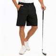 thumbnail image 3 of IAJDKMEK Men's Golf Outdoor Loose Shorts - Ideal for Golf Shorts, Sports Shorts, Casual Shorts, and Hiking Shorts with Comfort Fit,Black L, 3 of 5