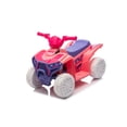 thumbnail image 3 of iRerts 6V Powered Ride on ATV, Toddlers Ride on Toys Kids ATV with LED Light, Kids 4 Wheeler Electric Cars for Kids Boys Girls Ages 3-5 Gifts, White+Pink, 3 of 9