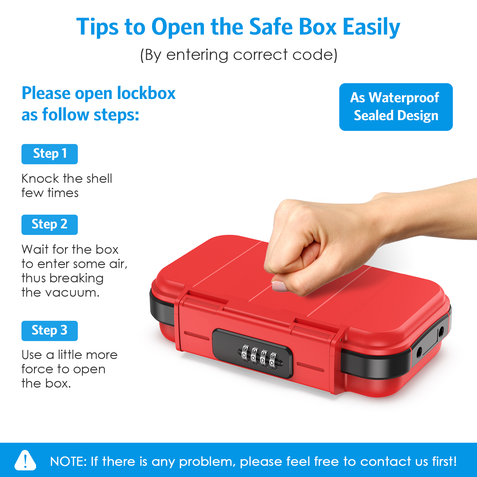 Amir Portable Security Safe Box with Combination Lock photo 6