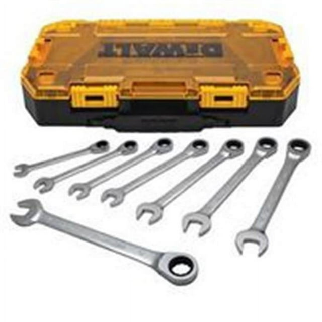 10 to 18 mm Metric Ratcheting Wrench Set - 8 Piece, with Case