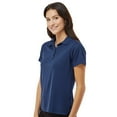 thumbnail image 3 of Paragon Women’s Saratoga Mini Mesh Performance Polo, 4-Button Placket Polyester Shirt, Navy, L, 3 of 5