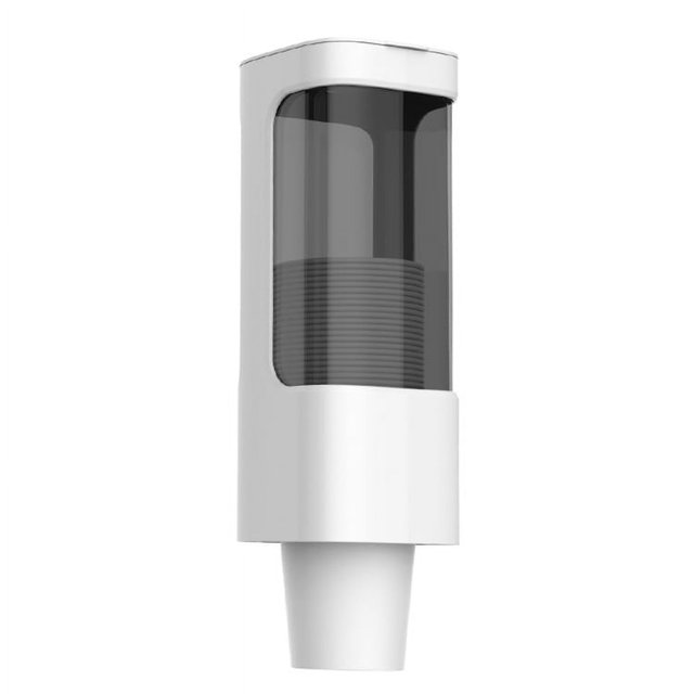 Portavasos desechable Portavasos Portavasos de papel Dispensador de agua Portavasos a prueba de polvo Portavasos de papel de doble tubo montado en la pared