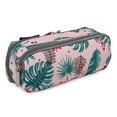 thumbnail image 2 of J World Girls Jojo Double Compartment Kids Pencil Case for School, Palm Leaves, 2 of 6