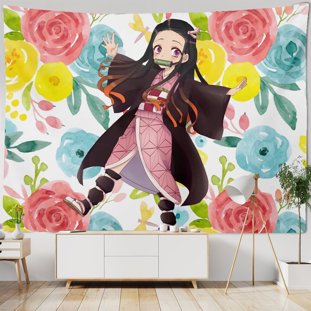 Anime Demon Slayer Tapestry for Bedroom Anime Demon Slayer Living