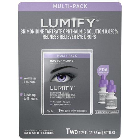 Lumify Redness Reliever Eye Drops .25 fl. oz, 2 pack .