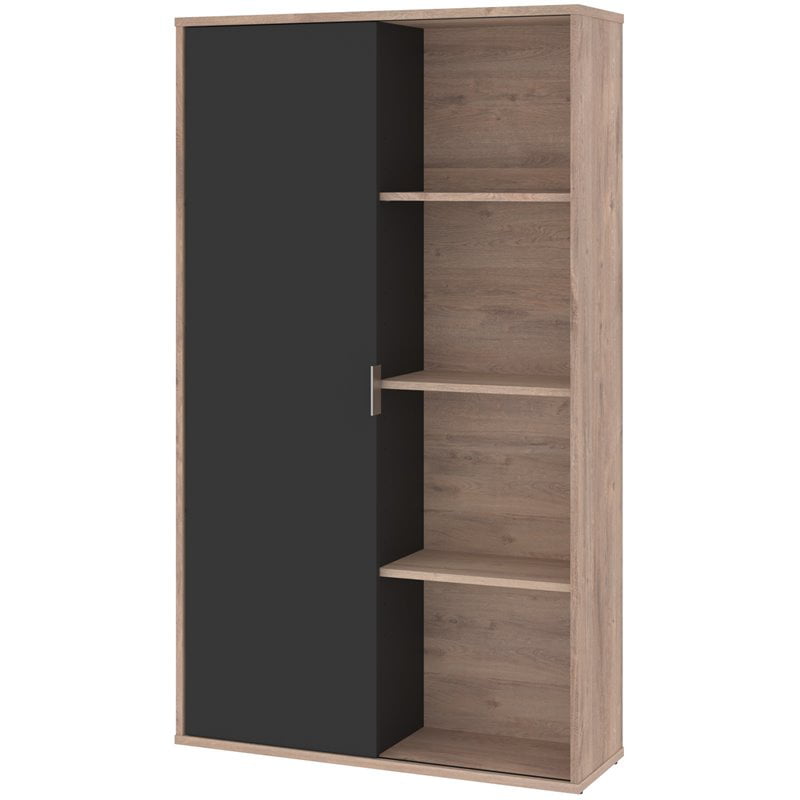 Atlin Designs 8 Cubby 35 Sliding Door, Shallow Bookcase With Sliding Doors