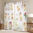 thumbnail image 2 of Homewish Kids Children Kawaii Duck Black Out Curtains,Chic Flowers Curtains Pack of 2 (42x63 Each),Cute Floral Animal Bedroom Curtains,Microfiber Bedroom Decor, 2 of 6