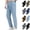 Sky Blue, variant on Men's Classic Fit Pants Casual Elastic Waist Drawstring Pants Textured Straight Leg Pants with Zipper Pockets, Sky Blue L