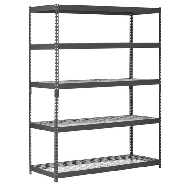 Muscle Rack 60 W X 24 D 78 H 5 Shelf, How To Put Together Metal Shelving