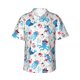 thumbnail image 1 of Balery Cute Shark Camisas hawaianas de manga corta para hombre, camisas playeras de corte holgado, camisas de vacaciones con botones,Medium, 1 of 7