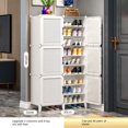 thumbnail image 3 of Zapatero multicapa para sala de estar, armarios de pasillo, almacenamiento, sandalias a prueba de polvo, muebles de armario, simplicidad moderna, 3 of 4