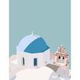 thumbnail image 3 of Amaya 12x14 Black Modern Framed Museum Art Print Titled - Santorini Blue, 3 of 5