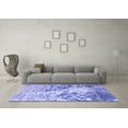 thumbnail image 3 of Ahgly Company Machine Washable Indoor Rectangle Abstract Blue Modern Area Rugs, 4' x 6', 3 of 4