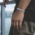 thumbnail image 2 of Hiphop-Inlaid Rhinestones Cuban Chain Rapper Pendants Jewelry Unisex Alloy  Necklace Bracelet, 2 of 10