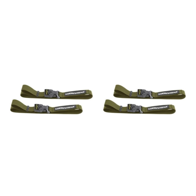 QualitChoice 1/2/3/5 2X Attaché Ceinture Ensemble Bagages Cils Sangle Cargo Cravate Stockage Randonnée Camping Boucle Valise de Voyage Réglable Durable Vert Foncé/M 2PCS