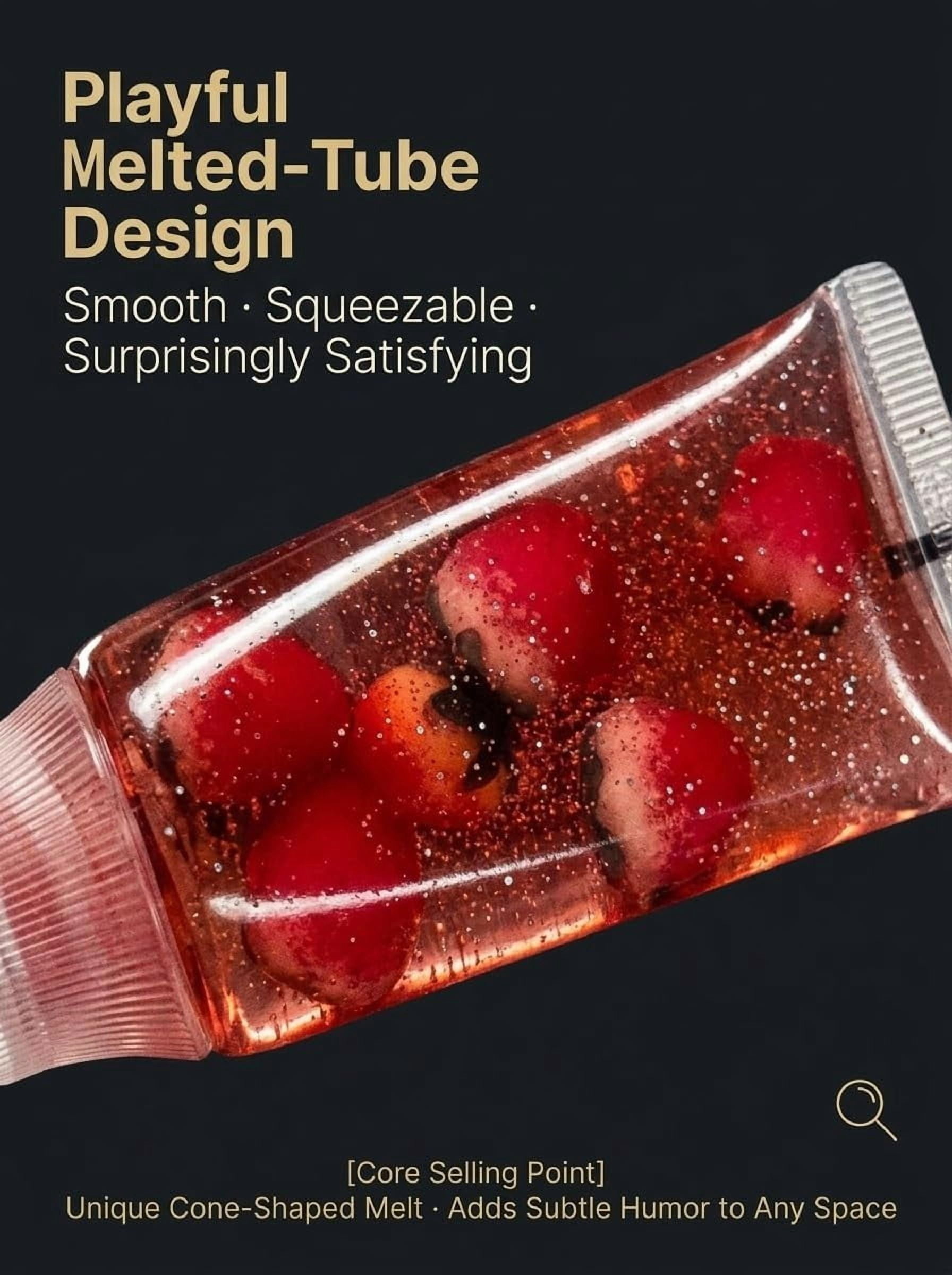 Toothpaste Stress Ball Shapeable Squishy Toys Non-Bounce Jam Feel Asmr Fidget for Adults Stress Relief Gifts Squeeze Jar of Jam Relaxation