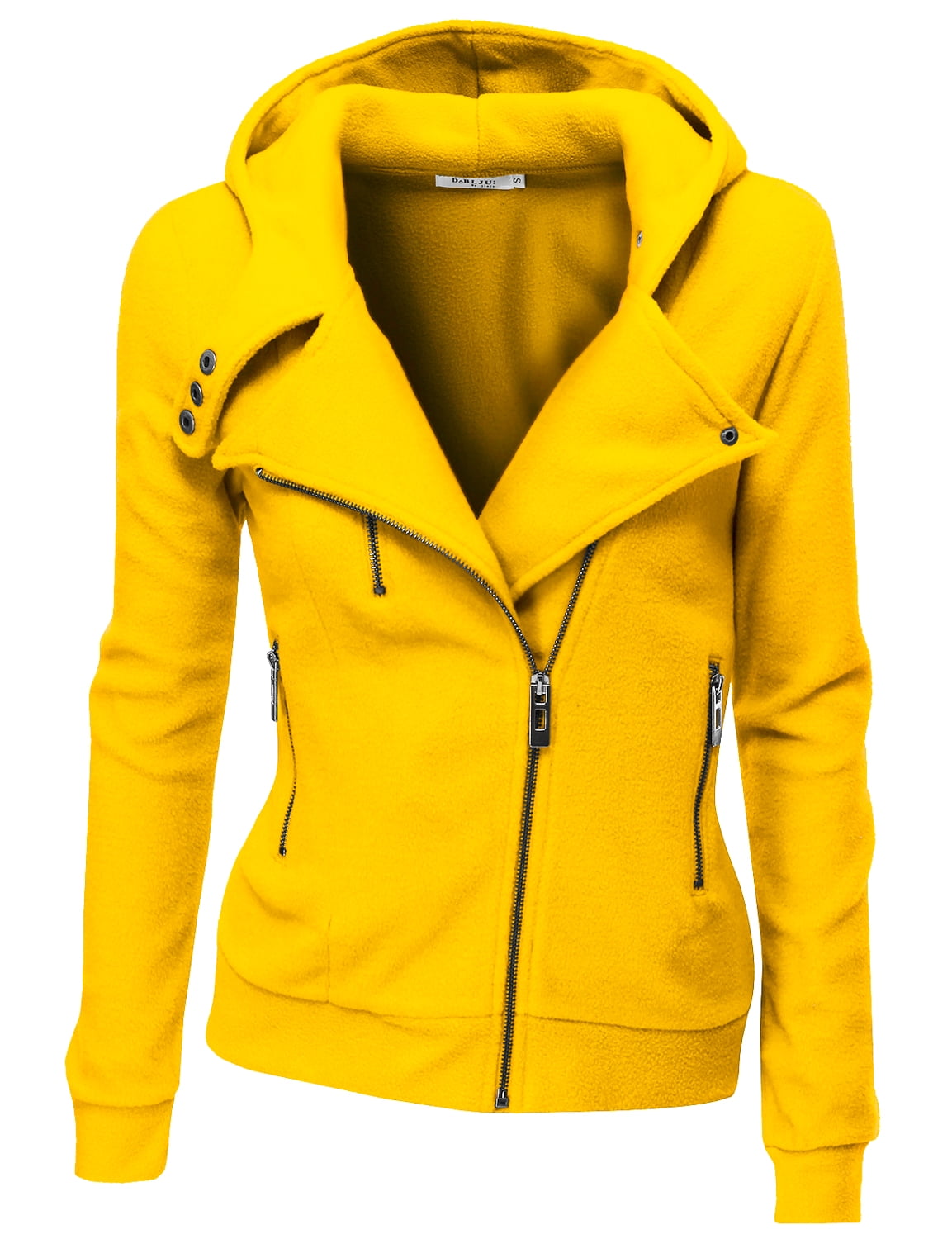 mustard yellow zip up hoodie