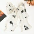 thumbnail image 2 of Large Hair Bow Clips for Women - Bright Silk Long Tail French Hair Ribbon Bows - Elegant Hair Accessories for Girls, 2 of 4