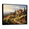 thumbnail image 2 of Designart "Country beauty Tuscan Splendor" Landscapes Floater Framed Wall Decor, 2 of 7