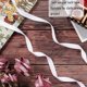 thumbnail image 3 of Twill Tape Ribbon Soft Natural Twill Tape Herringbone Webbing Tape Sewing Twill Ribbon for DIY Craft Making (White, 1/2 Inch, 27 Yards), 3 of 4