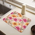 thumbnail image 5 of Dish Drying Mat Absorbent Dish Drainer Kitchen Counter 19.7x15.7inch Dish Drying Pad for Countertops Sinks Draining Racks Rustic and Romantic Wildflowers, 5 of 9