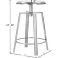 thumbnail image 5 of Meridian Furniture Lang Silver Iron Counter and Bar Stool, 5 of 7