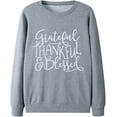 thumbnail image 3 of Pull à Imprimé Léopard Imprimé Citrouille Sweat-Shirt Décontracté Manches Longues Sweat-Shirts à Col Rond, 3 of 7