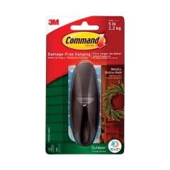 

2PC 3M 3M - 17083BZ-AWES - Large Plastic Designer Hook 4-1/8 in. L - 1/Pack
