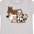 thumbnail image 4 of Inktastic Cute Horse, Sheep, Cow, Pig, and Rooster Farm Animals Boys or Girls Toddler T-Shirt, 4 of 5