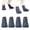 Black L, variant on Anti-Slip Water-Resistant Pet Shoe Socks, 4Pcs Dog Paw Protector Booties with Adjustable Straps, Non Slip Traction Shoes to Deter Paw Licking