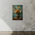 thumbnail image 6 of Flower Canvas Wall Art, Farmhouse Colorful Flower Bathroom Wall Decor, Vintage Farm Floral Picture Prints for Bedroom Kitchen Decoration, Framed Country Flower Wall Artwork Poster Painting 12x18 Inch, 6 of 7