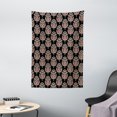 thumbnail image 1 of Damask Tapestry, Traditional Old Fashioned Abstract Motifs Floral Medieval Fashion Victorian, Wall Hanging for Bedroom Living Room Dorm Decor, 40W X 60L Inches, Black Cream Ruby, by Ambesonne, 1 of 2