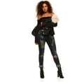 thumbnail image 3 of Cover Girl Jeans Juniors Low Rise Waisted Butt Shaping Skinny Stretchy Light Wash Size 7, 3 of 10