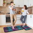 thumbnail image 6 of Coolnut Colorful Leopard Anti Fatigue Mats for Kitchen Floor,Set of 2 Non Skid Washable Waterproof Anti Kitchen Floor Mats for Kitchen Office Laundry Room Bathroom (19"x27"+19"x47") Home Decor, 6 of 7