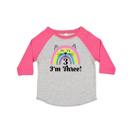 

Inktastic 3rd Birthday Rainbow 3 Year Old Girl Gift Toddler Toddler Girl T-Shirt
